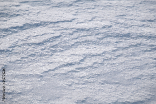 Closeup of snow background