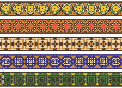 Seamless decorative borders