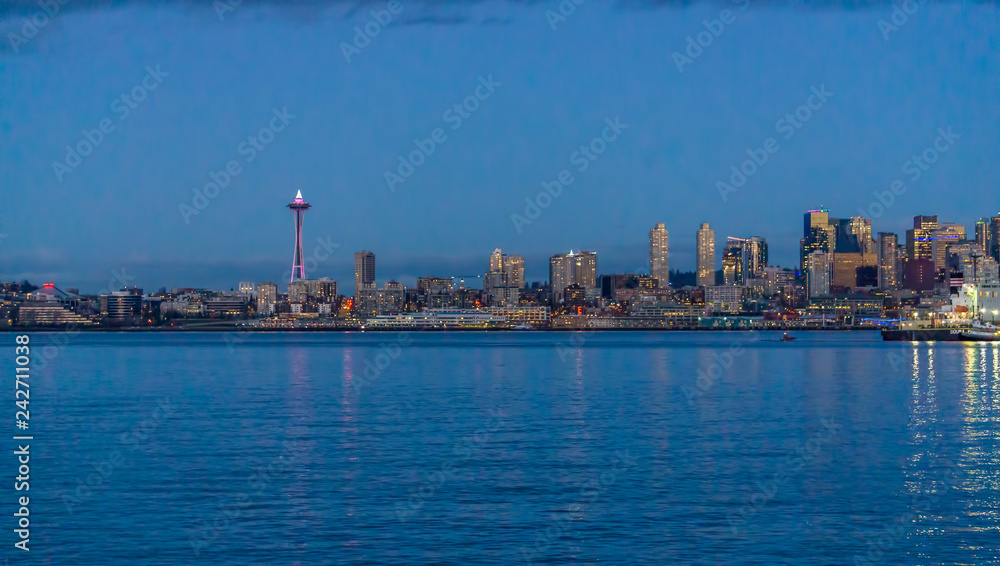 Evening Seattle Skyline 6
