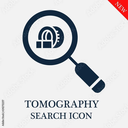 Tomography search icon