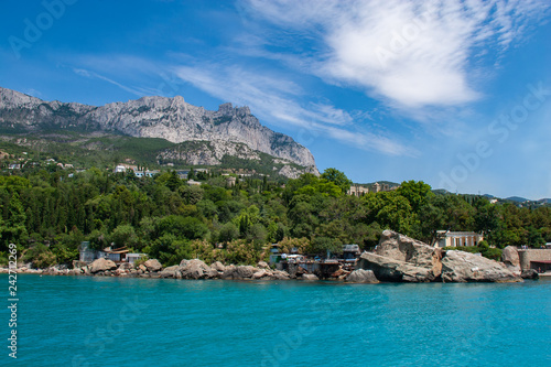 Landscape of see side in Crimea