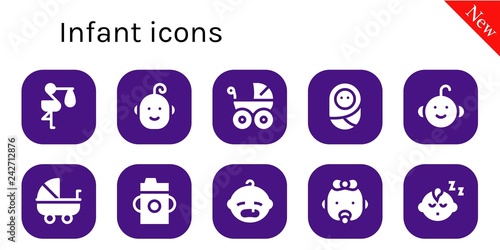  infant icon set
