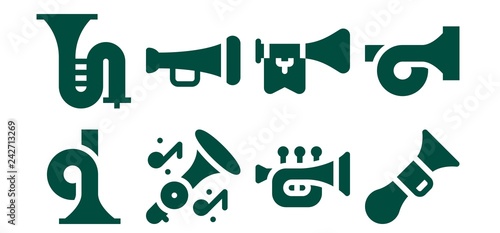  bugle icon set