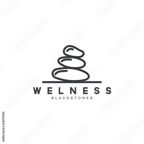 Isolated abstract of stone gems logo template vector illustration