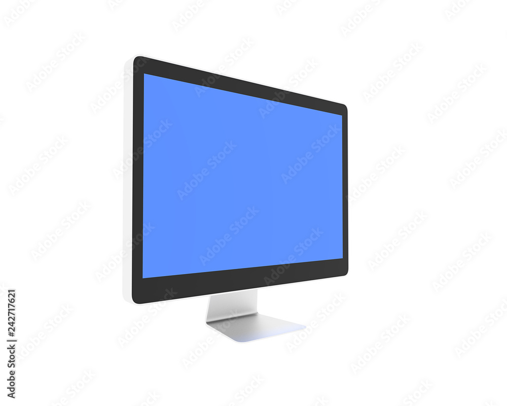 3d render of 24 inch LCD Display