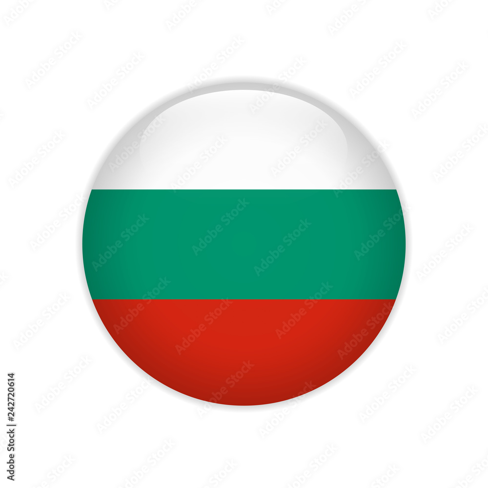 Bulgaria flag on button Bulgaria flag on button
