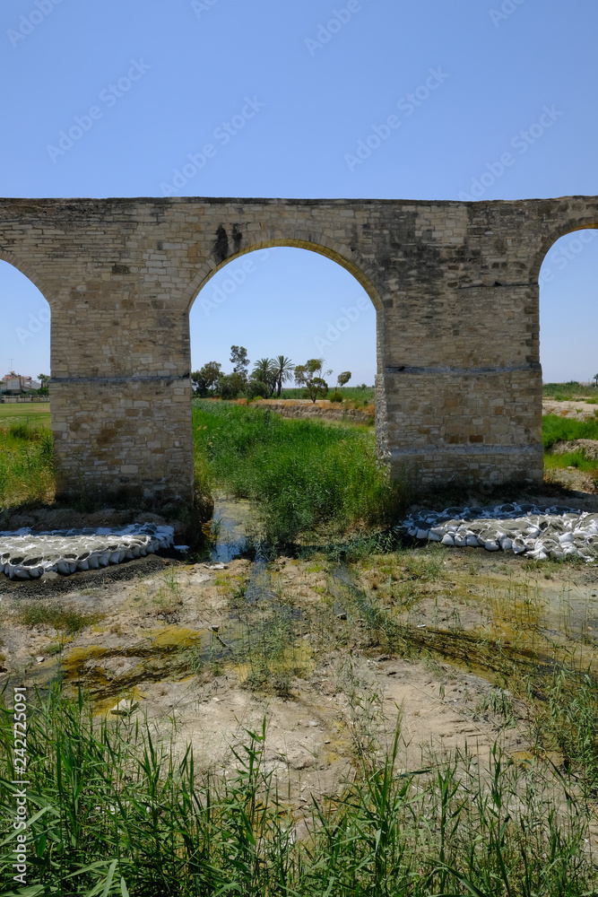 Aqueduct at Kamares, Larnaca, Cyprus.