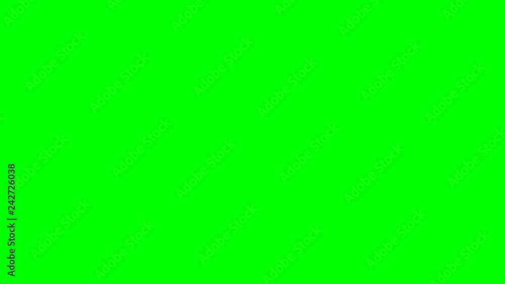 Looped animation on a green background. For videos and sites.