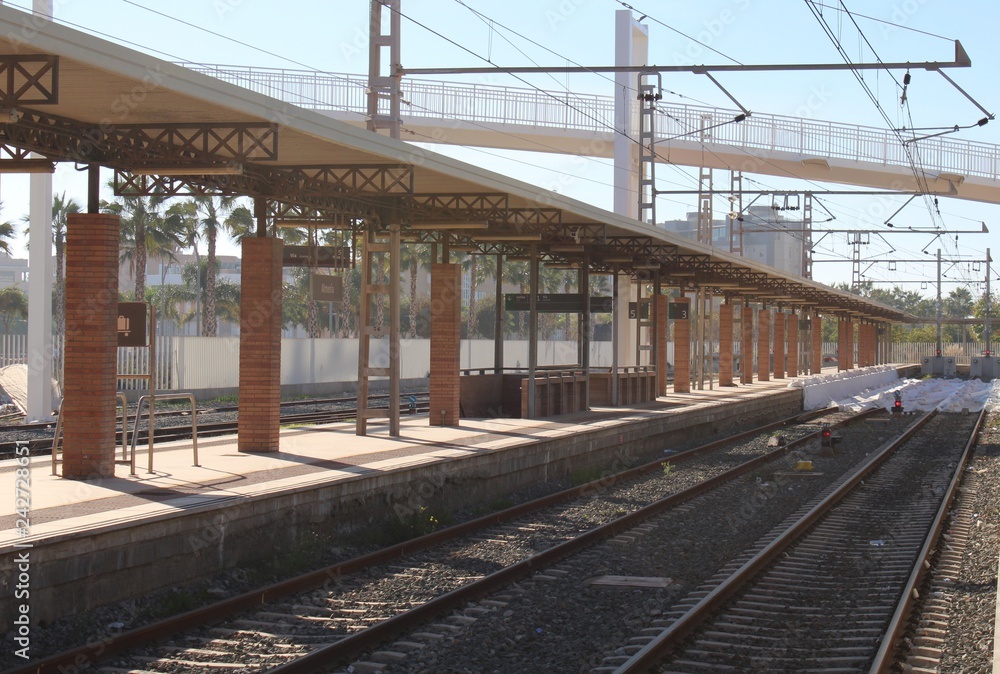 View of a train station