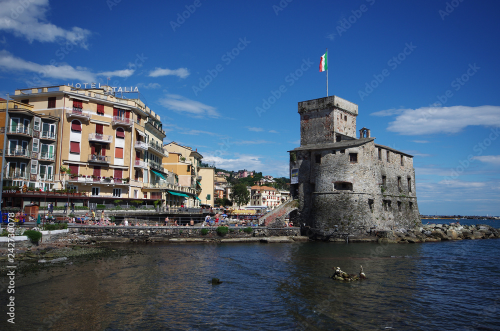 Rapallo / Italy - June 20 / 2016 : View of Castle of Rapallo