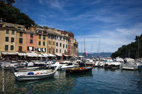 Rapallo   Italy - June 20   2016   View of Rapallo from the port side