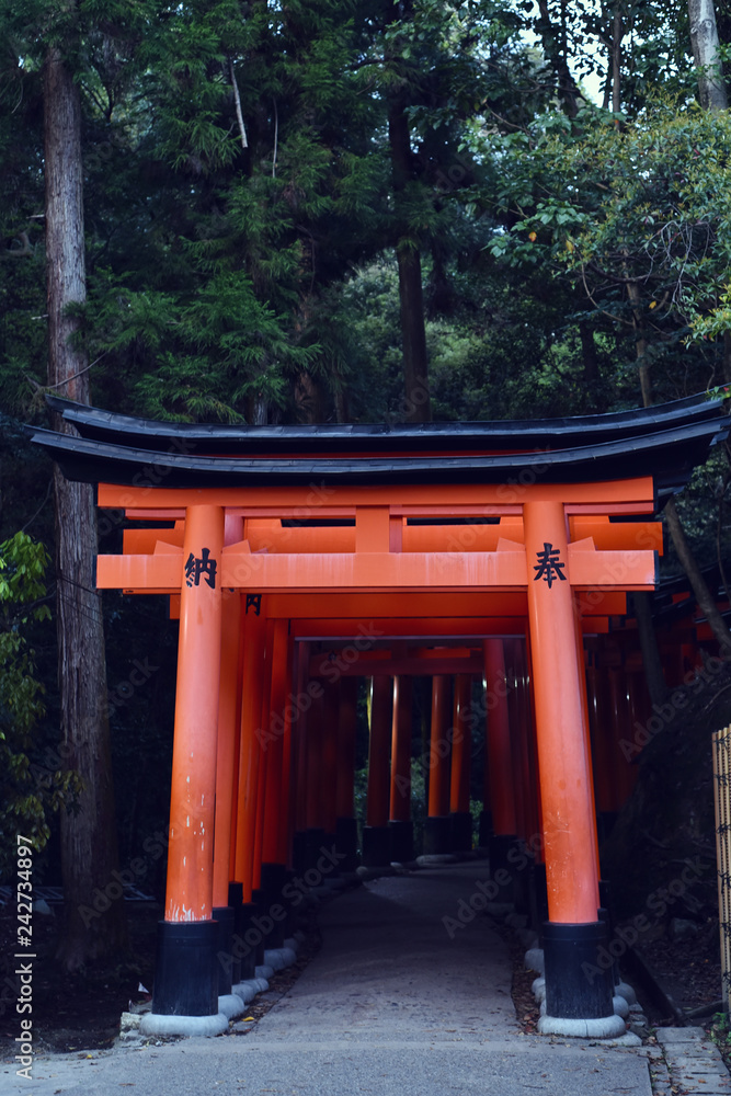 Entrance of Fushimi Inari Taisha temple Entrance of Fushimi Inari Taisha temple