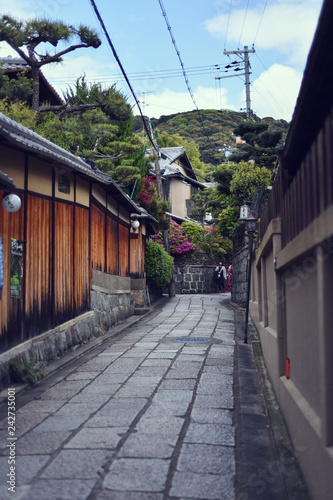 View of empty alley