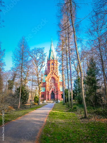 Großherzogliche Grabkapelle in Waldstadt neighborhood in Karlsruhe city in the Schwarzwald or Black Forest in the southwest of Germany