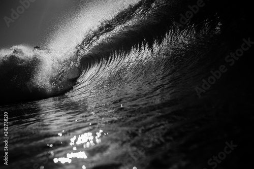 Close up of wave in sea photo