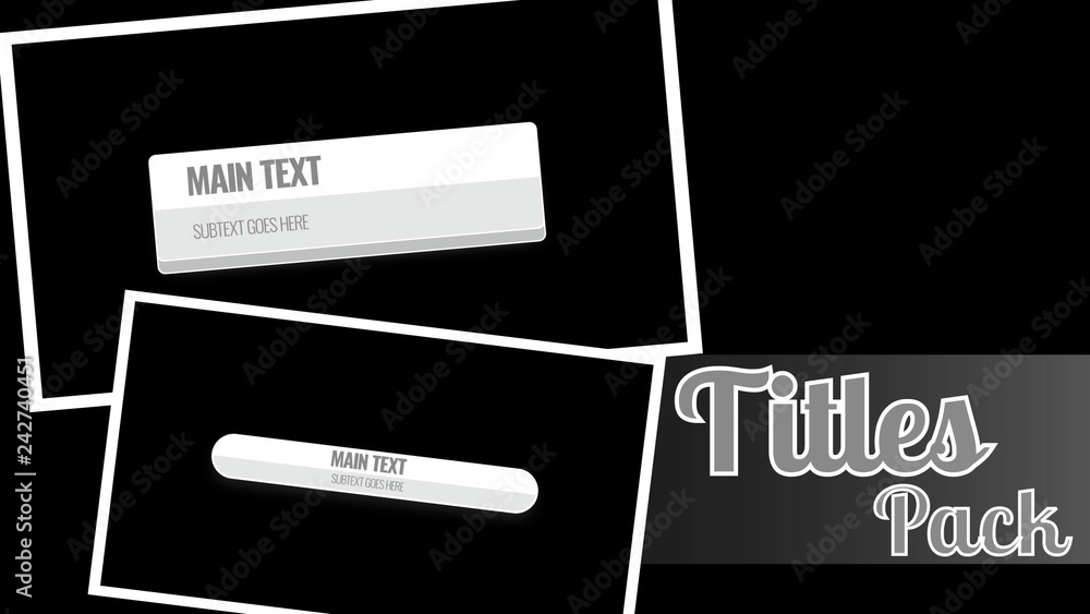 White Panel Title Stock Template | Adobe Stock