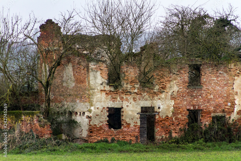 Panorami invernali della campagna lombarda