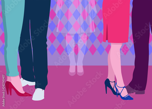 Lonely young woman feels invisible at a party surrounded by couples 
