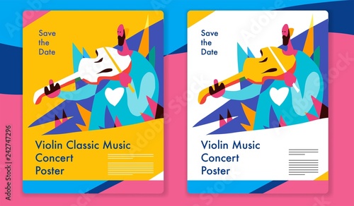 Violin music concert class.