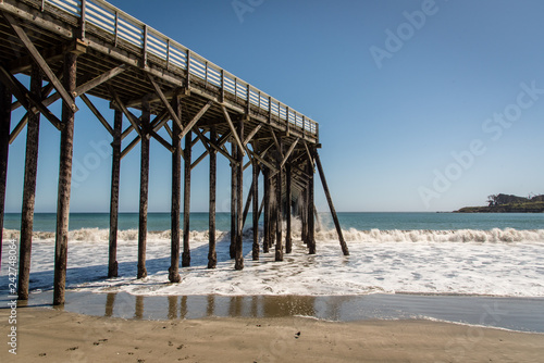 Northern California pier on the Pacific Ocean © Kevin