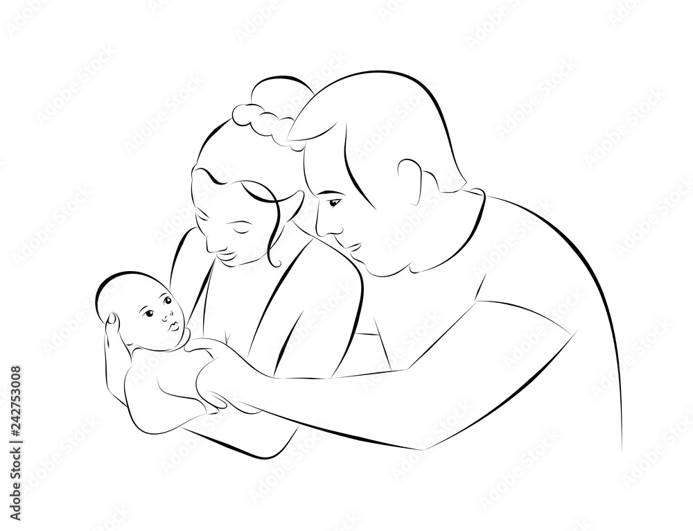 Newborn Baby Drawing Picture  Drawing Skill