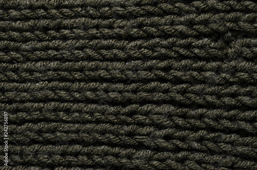 Green knit, jute, hessian sackcloth canvas texture pattern background 