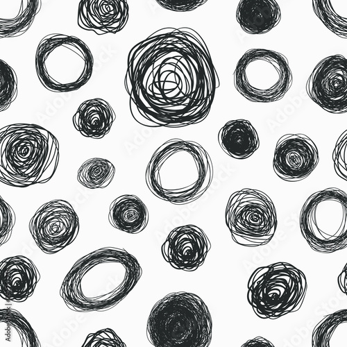 Abstract scribble Hand draw...