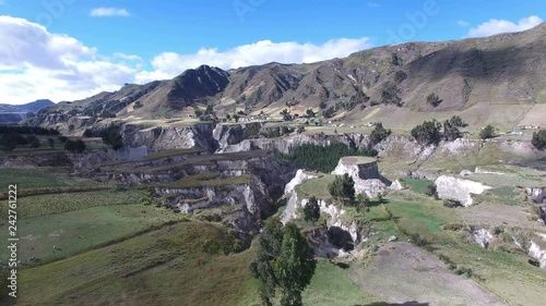 Quilotoa is a water-filled caldera and the most western volcano in the Ecuadorian Andes. 