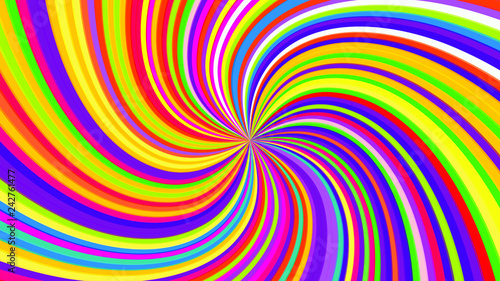 Colorful Swirling radial vortex background	