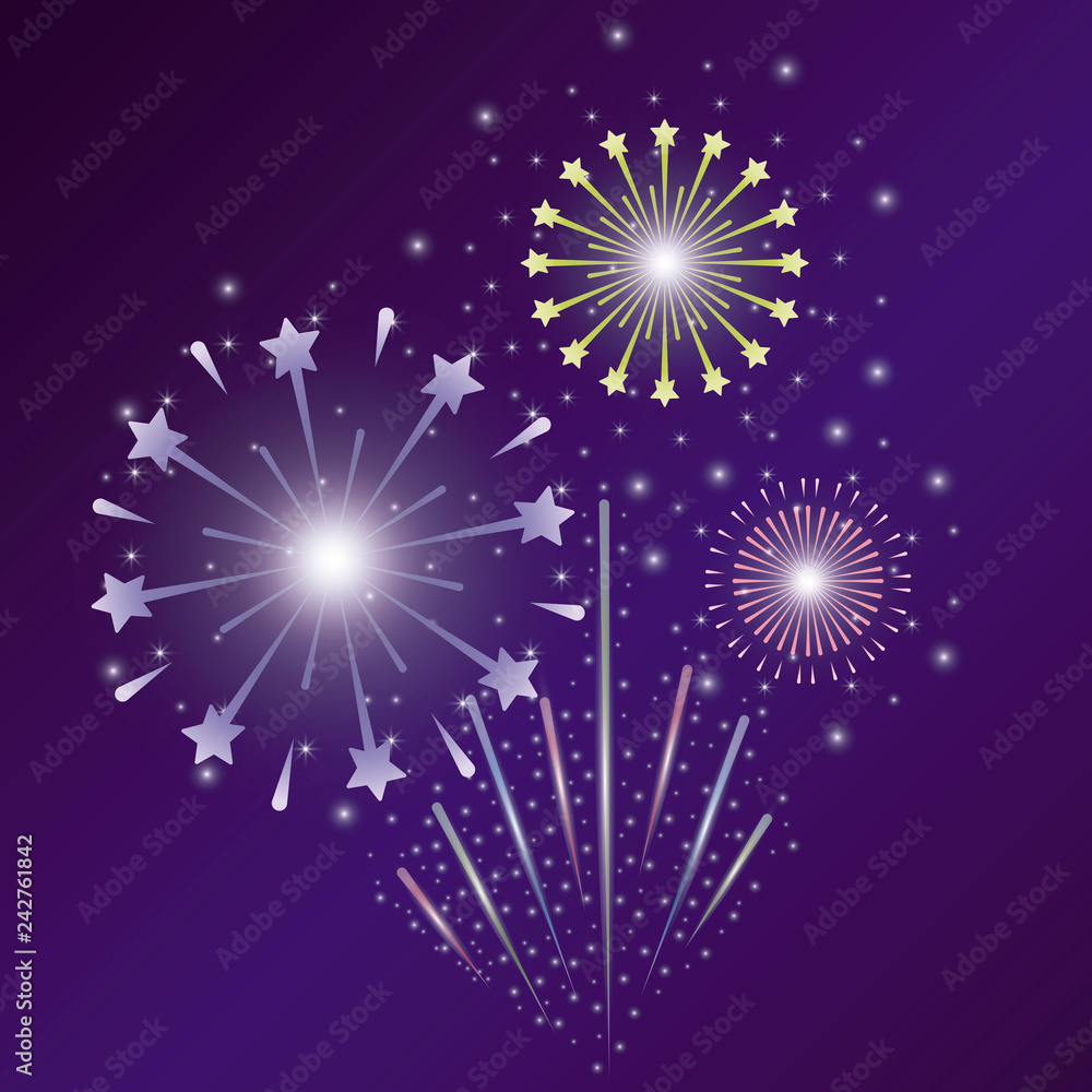 Obraz premium mardy gras splash lights pattern