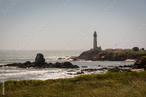 ocean lighthouse on the coast of california