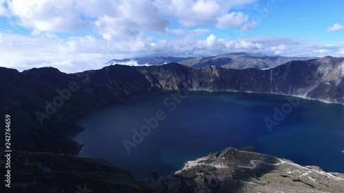Quilotoa is a water-filled caldera and the most western volcano in the Ecuadorian Andes. 