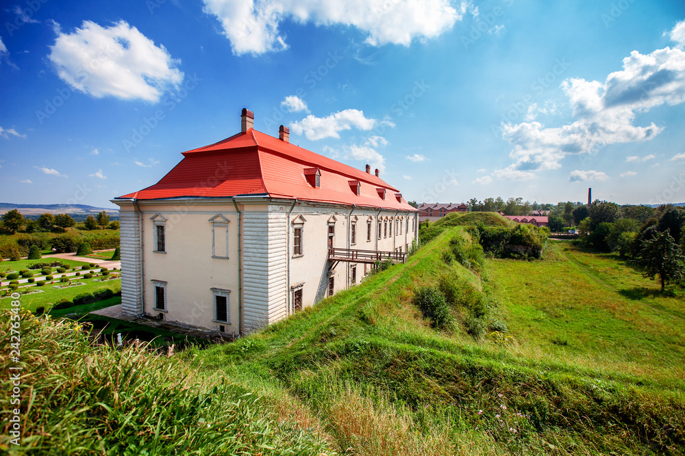 Zolochiv castle in Ukraine in summer