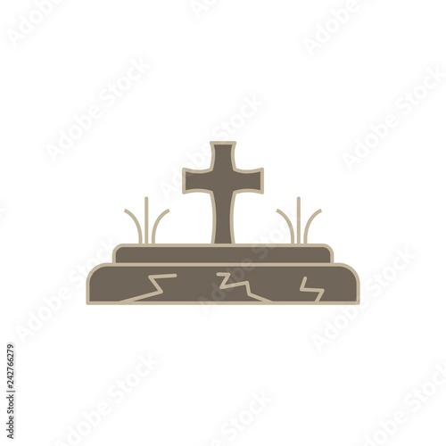 vector grave icon