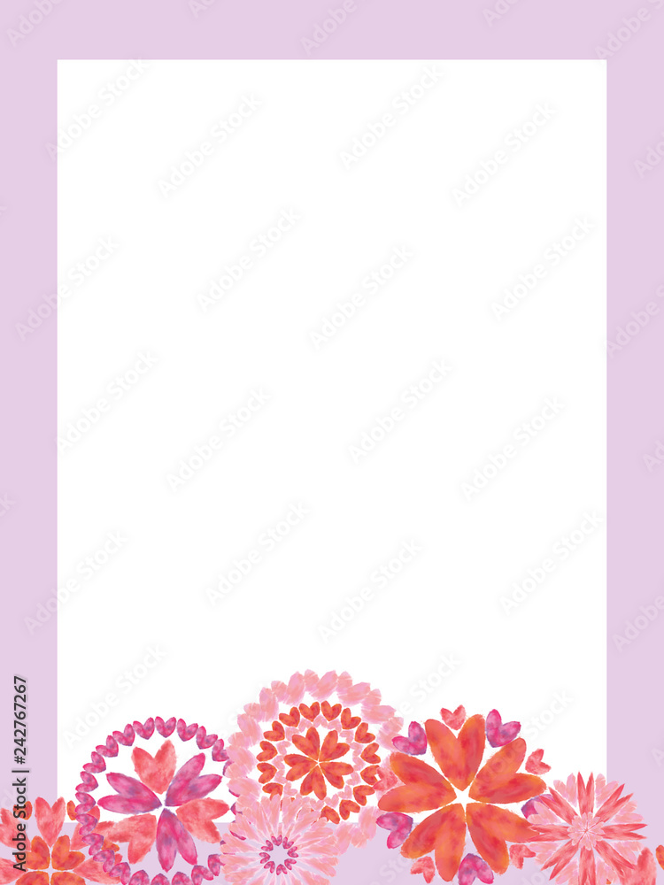 Pink Heart Flowers Wreath Template with Text Space. Valentine Day, Wedding, and Romantic Event Design for Print, Advertisement, Display, and Decoration. Pink Heart Flowers Wreath Template with Text Space. Valentine Day, Wedding, and Romantic Event Design for Print, Advertisement, Display, and Decoration.