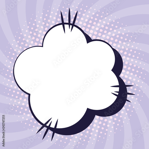 expression cloud pop art style