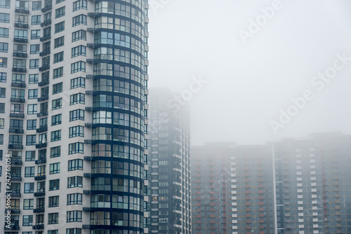 multi-storey house in the fog © Алексей Еремеев