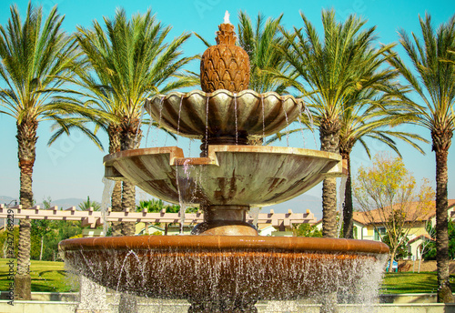 Fontana Fountain Outside.