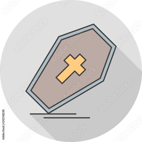 vector coffin icon