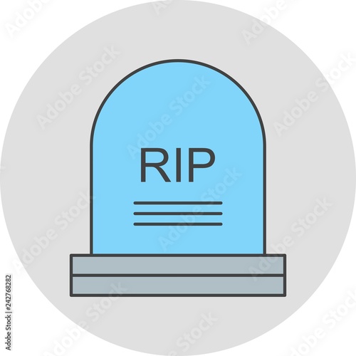 vector grave icon