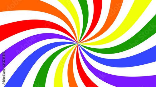 Colorful Swirling radial vortex background