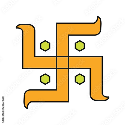 vector hindu sign icon