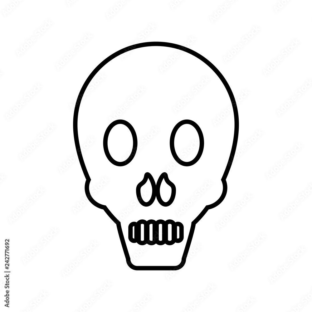 head skull isolated icon head skull isolated icon