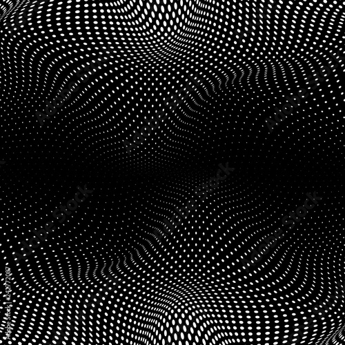 Black and white halftone background vector