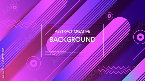 Abstraction of vector background design with simple graphic elements