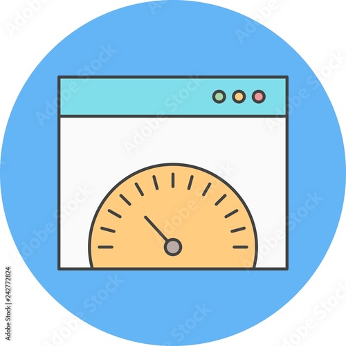 vector browser speed icon
