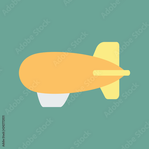 Silhouette icon airship