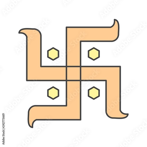 vector hindu sign icon