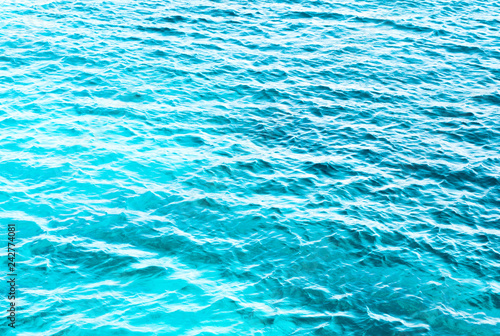 Background shot of aqua sea water surface ,bokeh (out of focus)