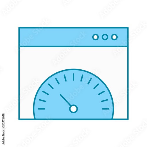 vector browser speed icon